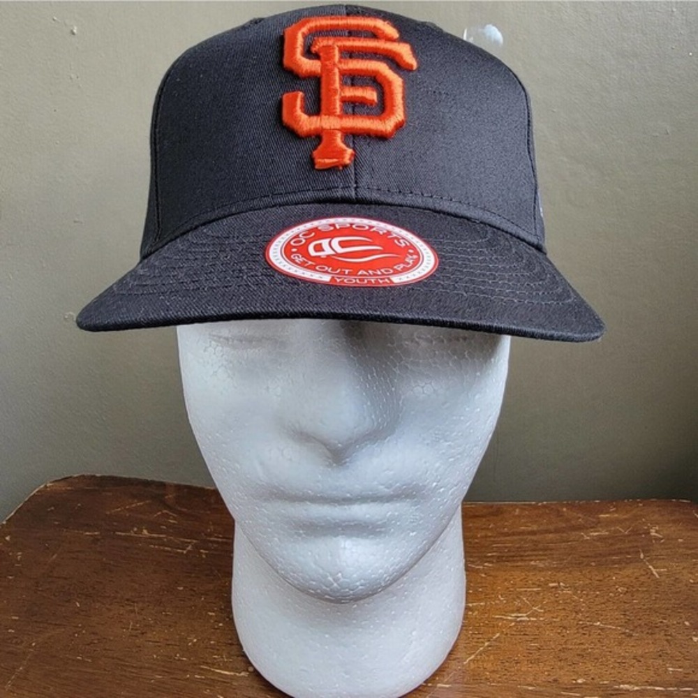San Francisco Giants‎ Hat SF Logo Team MLB Baseball OC Sports Youth Cap Black